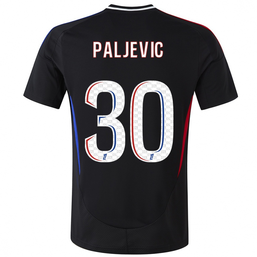 Vyrai Alyssia Paljevic #30 Juoda Išvykos Marškinėliai 2024/25 T-Shirt