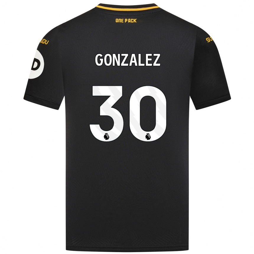 Vyrai Enso González #30 Juoda Išvykos Marškinėliai 2024/25 T-Shirt