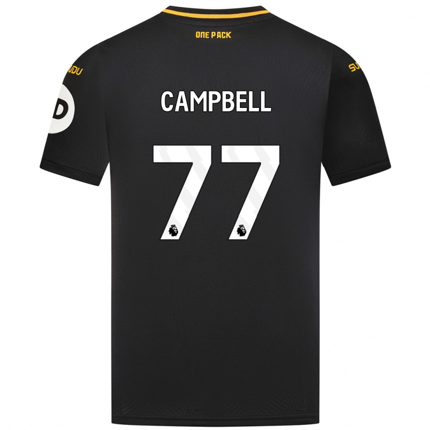 Vyrai Chem Campbell #77 Juoda Išvykos Marškinėliai 2024/25 T-Shirt