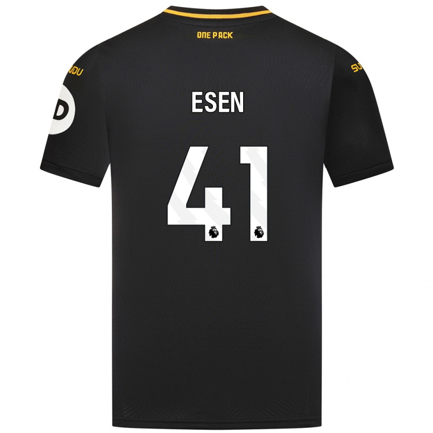 Vyrai Josh Esen #41 Juoda Išvykos Marškinėliai 2024/25 T-Shirt