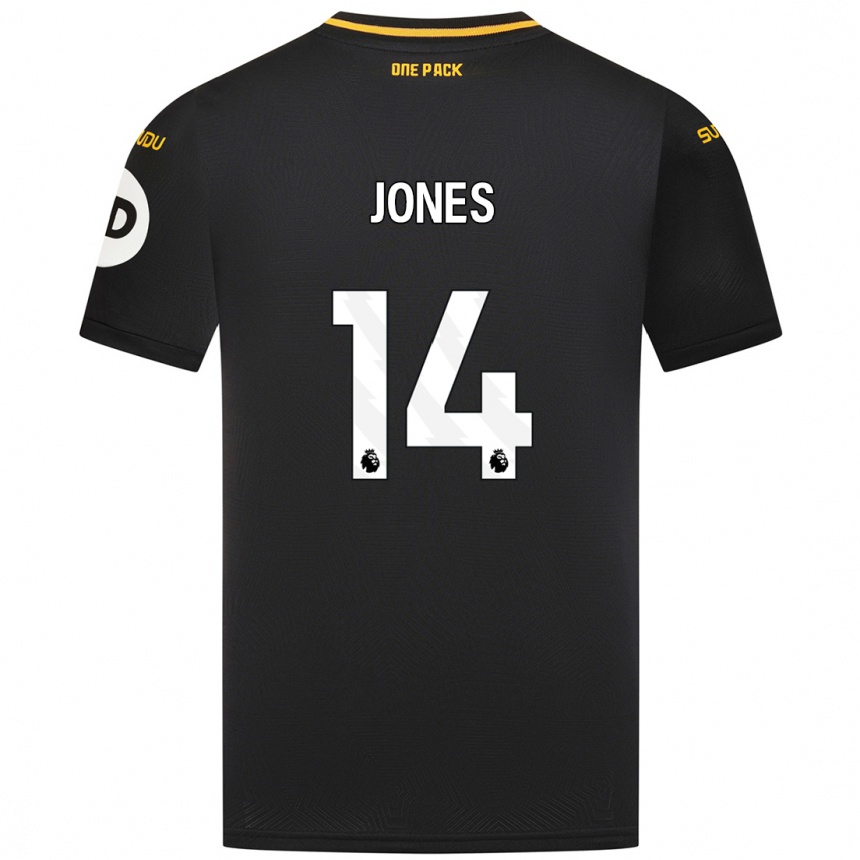 Vyrai Meesha Dudley-Jones #14 Juoda Išvykos Marškinėliai 2024/25 T-Shirt