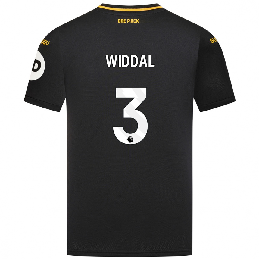 Vyrai Natalie Widdal #3 Juoda Išvykos Marškinėliai 2024/25 T-Shirt