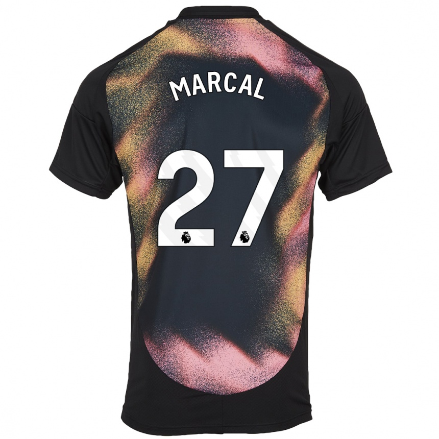 Vyrai Wanya Marçal #27 Juoda Balta Išvykos Marškinėliai 2024/25 T-Shirt