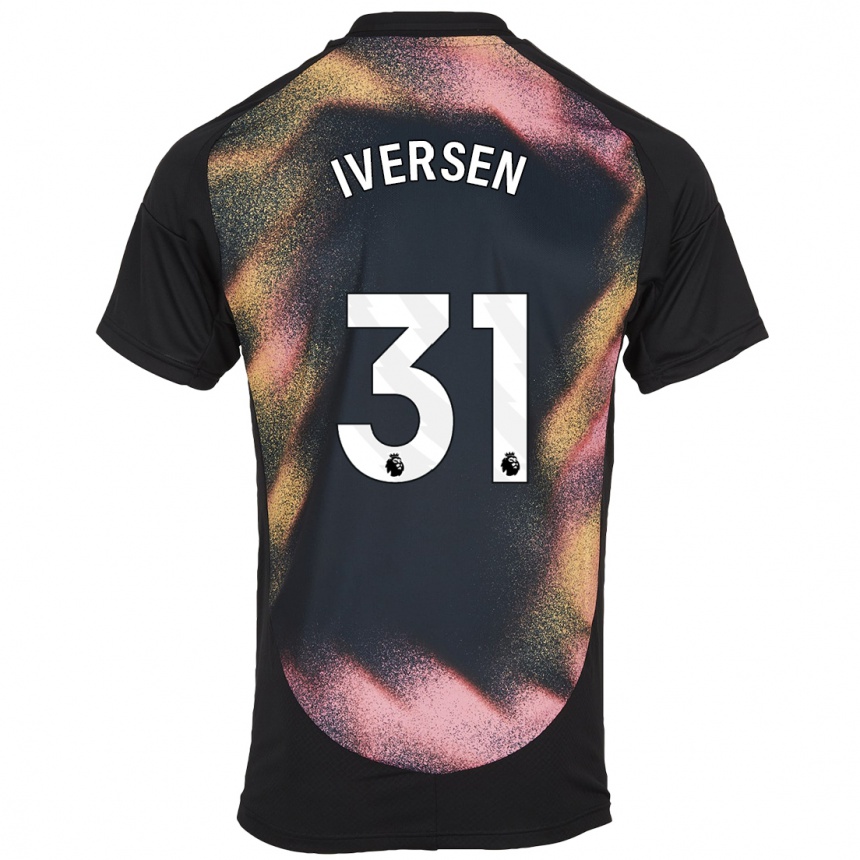 Vyrai Daniel Iversen #31 Juoda Balta Išvykos Marškinėliai 2024/25 T-Shirt