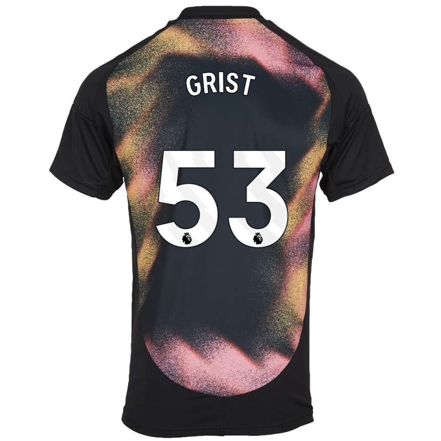 Vyrai Ben Grist #53 Juoda Balta Išvykos Marškinėliai 2024/25 T-Shirt