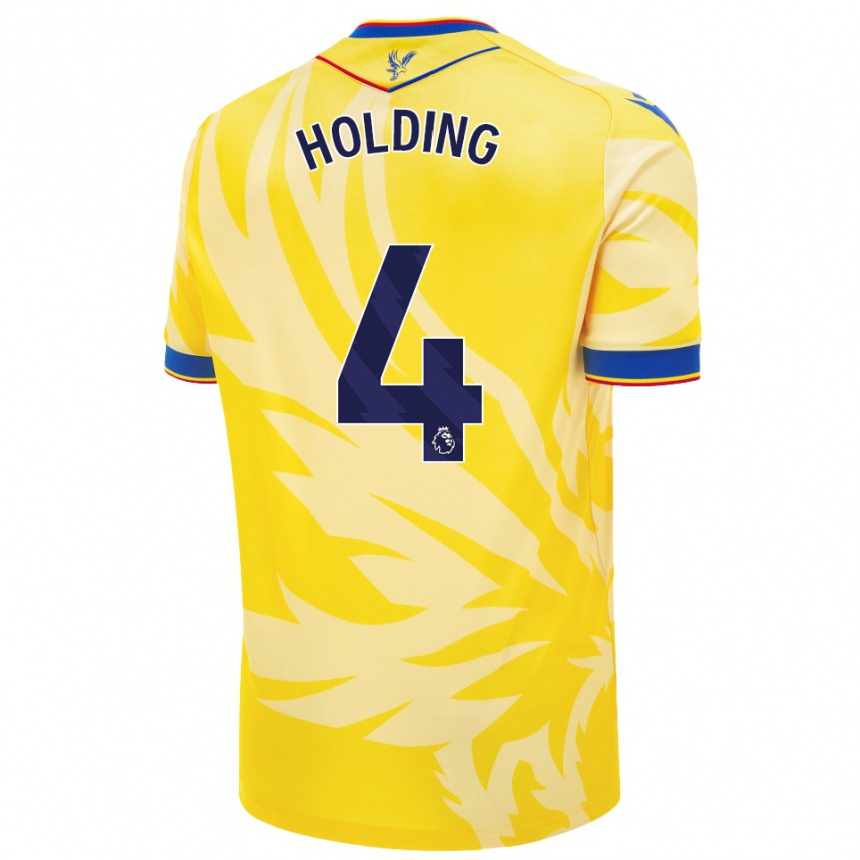 Vyrai Rob Holding #4 Geltona Išvykos Marškinėliai 2024/25 T-Shirt