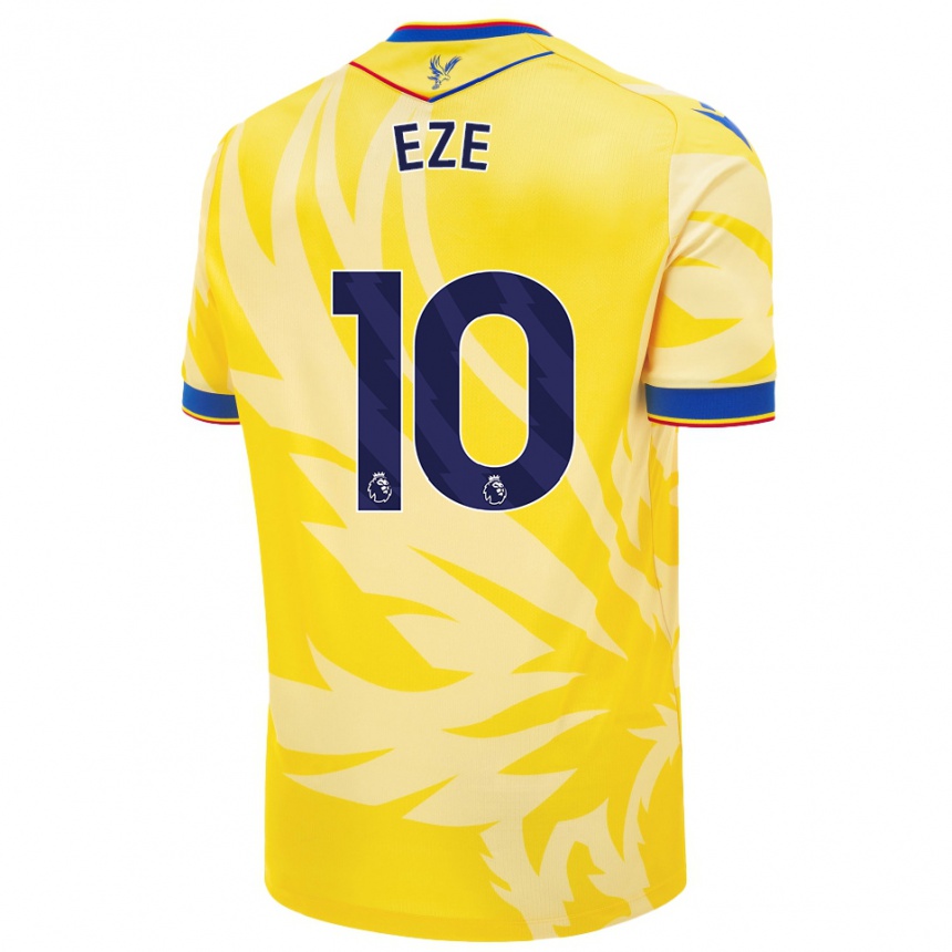 Vyrai Eberechi Eze #10 Geltona Išvykos Marškinėliai 2024/25 T-Shirt