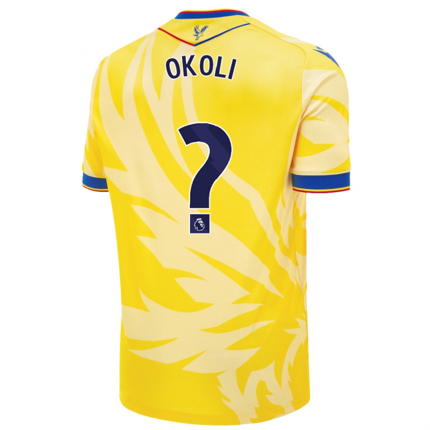 Vyrai Chuks Okoli #0 Geltona Išvykos Marškinėliai 2024/25 T-Shirt