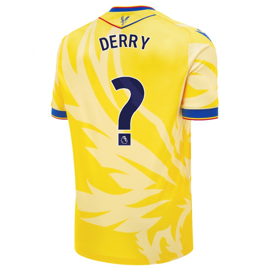 Vyrai Jesse Derry #0 Geltona Išvykos Marškinėliai 2024/25 T-Shirt