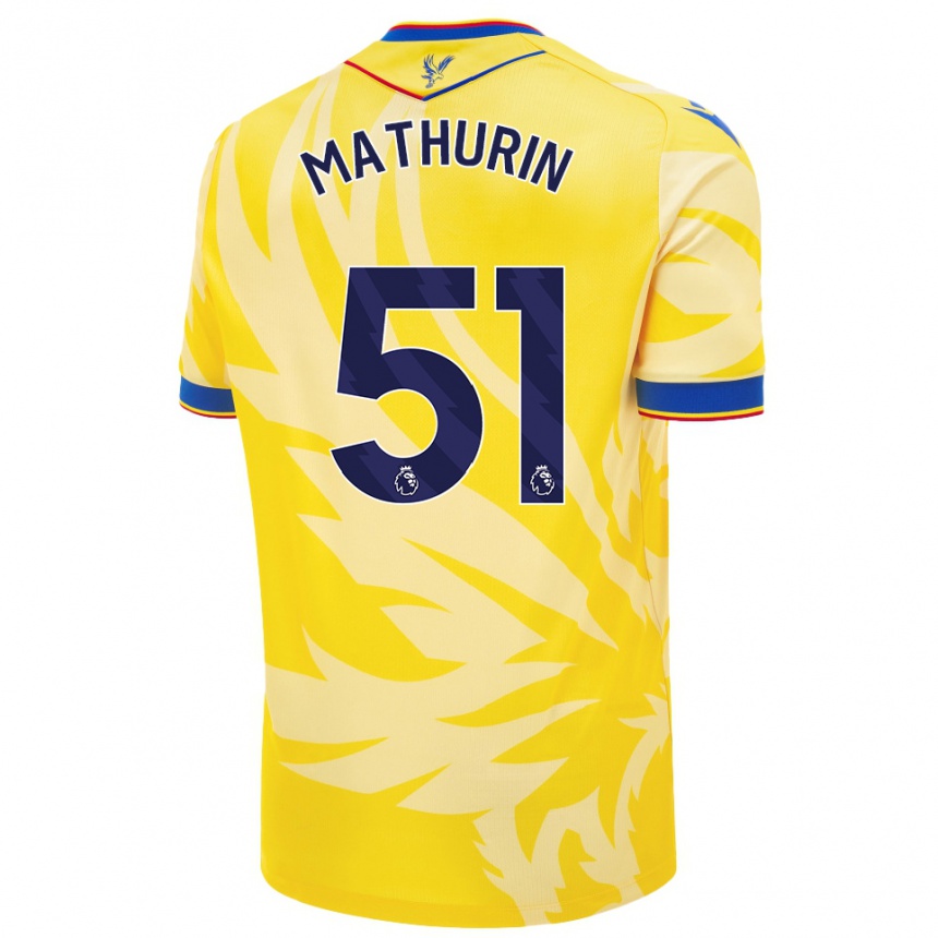 Vyrai Roshaun Mathurin #51 Geltona Išvykos Marškinėliai 2024/25 T-Shirt