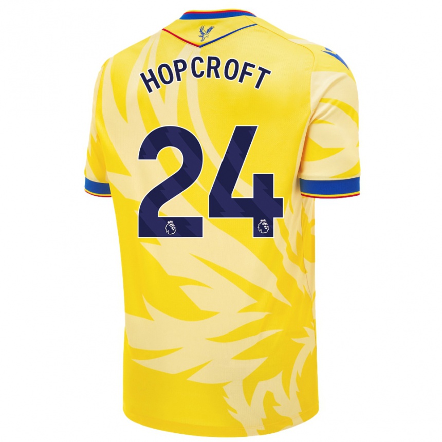 Vyrai Shanade Hopcroft #24 Geltona Išvykos Marškinėliai 2024/25 T-Shirt