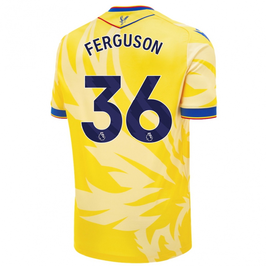 Vyrai Nathan Ferguson #36 Geltona Išvykos Marškinėliai 2024/25 T-Shirt