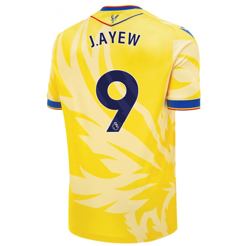 Vyrai Jordan Ayew #9 Geltona Išvykos Marškinėliai 2024/25 T-Shirt