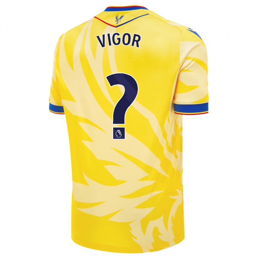 Vyrai Matthew Vigor #0 Geltona Išvykos Marškinėliai 2024/25 T-Shirt