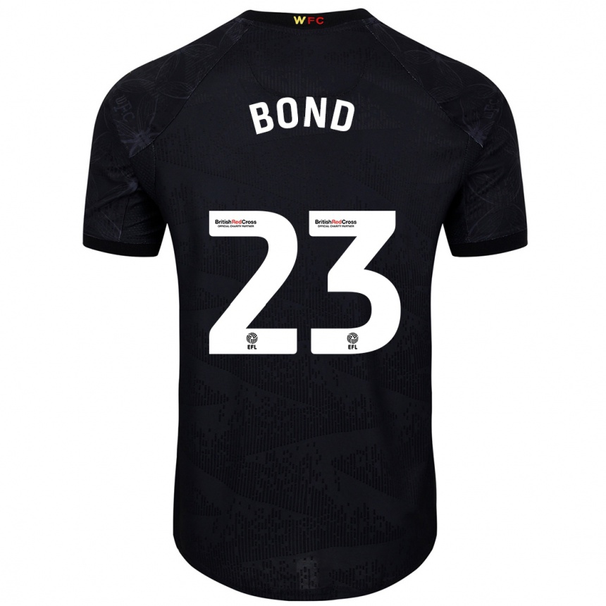 Vyrai Jonathan Bond #23 Juoda Balta Išvykos Marškinėliai 2024/25 T-Shirt