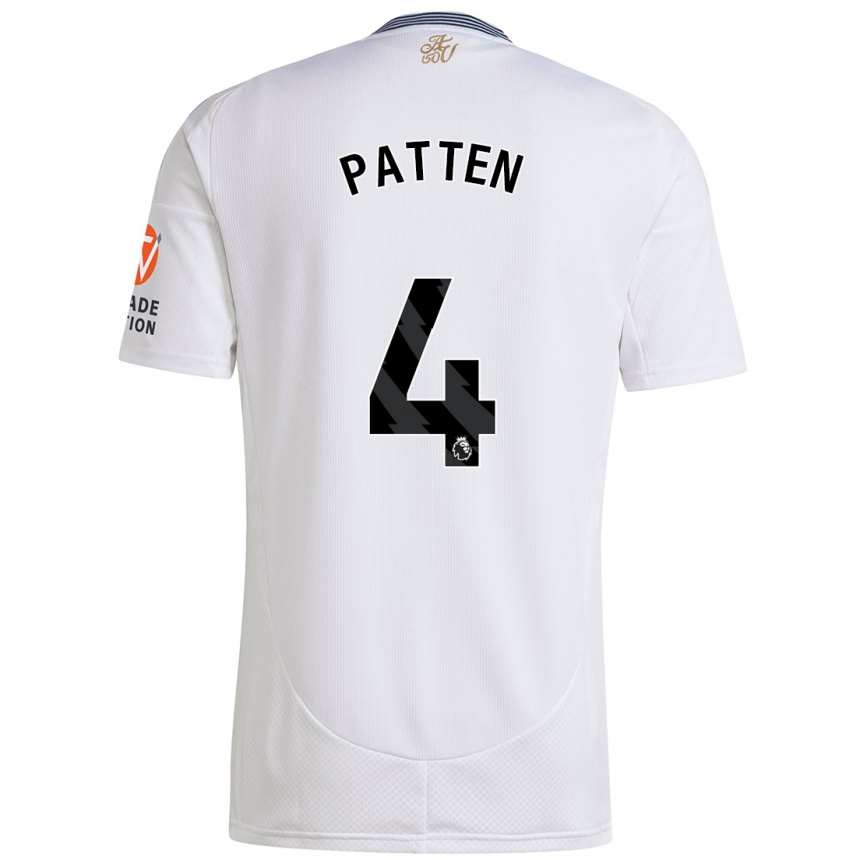 Vyrai Anna Patten #4 Baltas Išvykos Marškinėliai 2024/25 T-Shirt