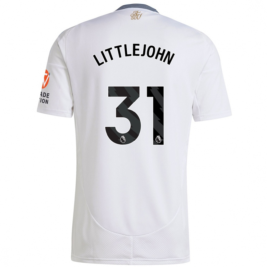 Vyrai Ruesha Littlejohn #31 Baltas Išvykos Marškinėliai 2024/25 T-Shirt