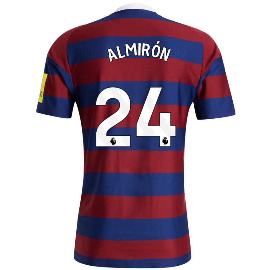 Vyrai Miguel Almirón #24 Bordo Tamsiai Mėlyna Išvykos Marškinėliai 2024/25 T-Shirt