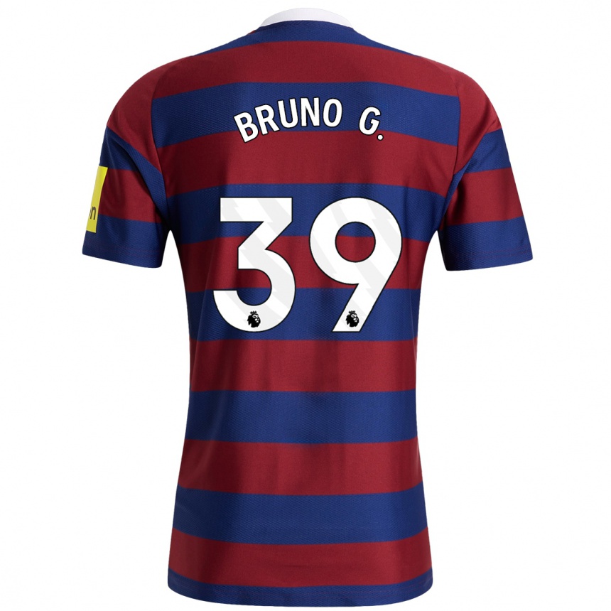 Vyrai Bruno Guimarães #39 Bordo Tamsiai Mėlyna Išvykos Marškinėliai 2024/25 T-Shirt