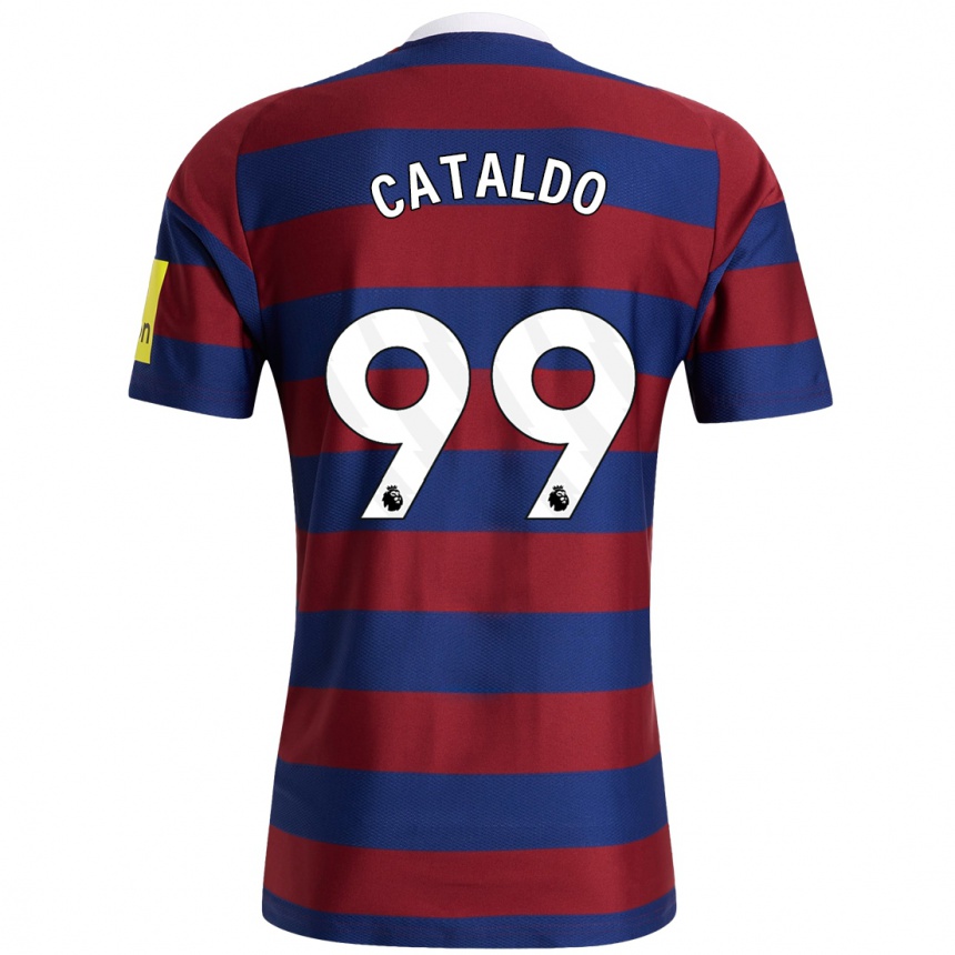 Vyrai Lia Cataldo #99 Bordo Tamsiai Mėlyna Išvykos Marškinėliai 2024/25 T-Shirt