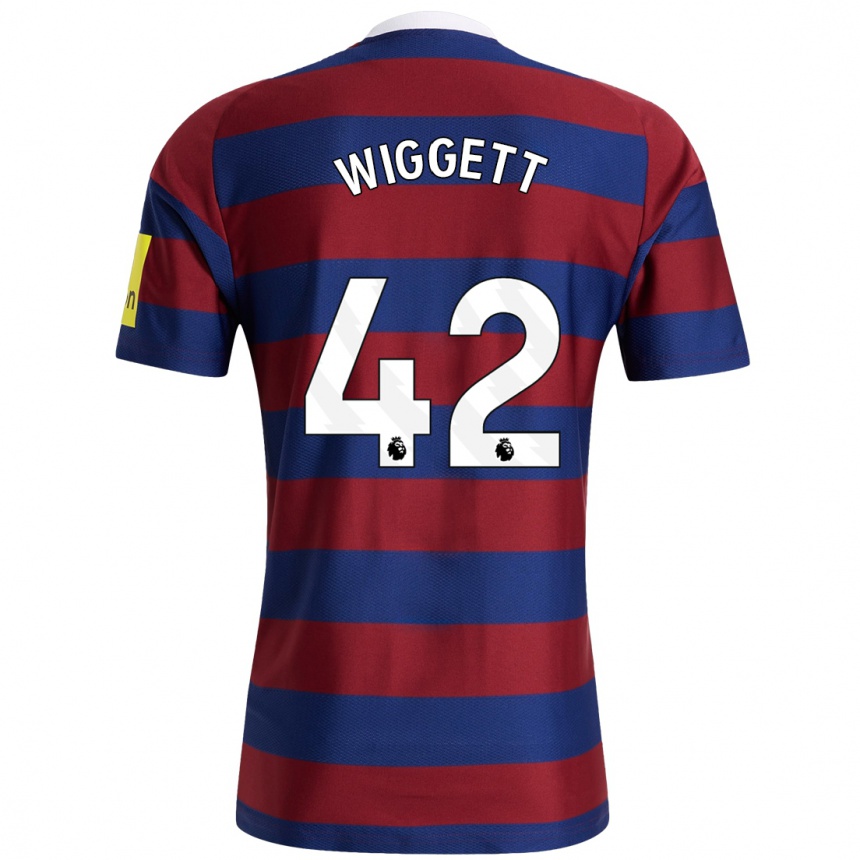 Vyrai Charlie Wiggett #42 Bordo Tamsiai Mėlyna Išvykos Marškinėliai 2024/25 T-Shirt