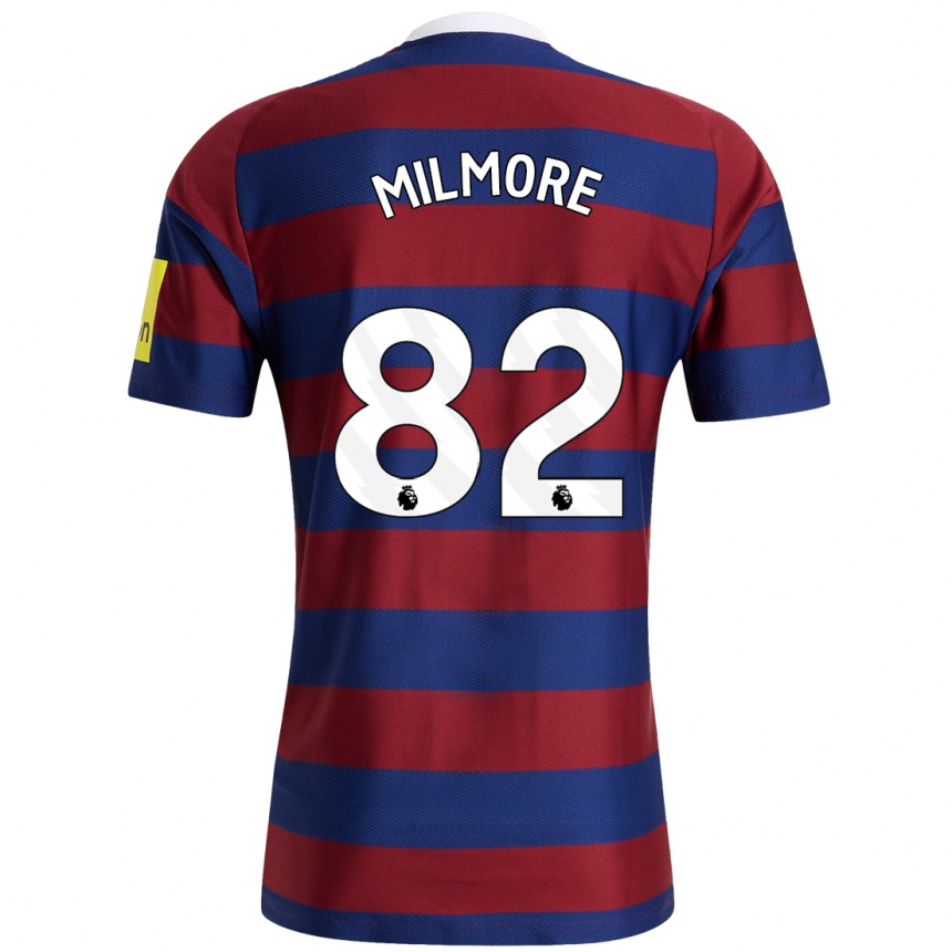 Vyrai Carter Milmore #82 Bordo Tamsiai Mėlyna Išvykos Marškinėliai 2024/25 T-Shirt