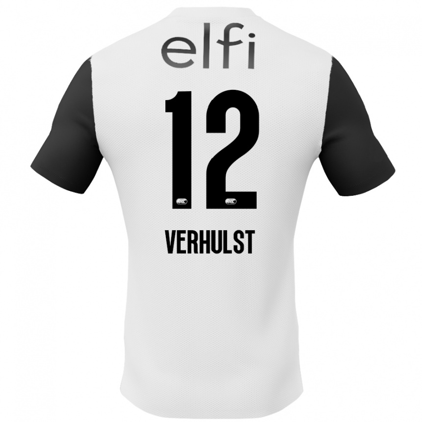 Vyrai Hobie Verhulst #12 Balta Juoda Išvykos Marškinėliai 2024/25 T-Shirt