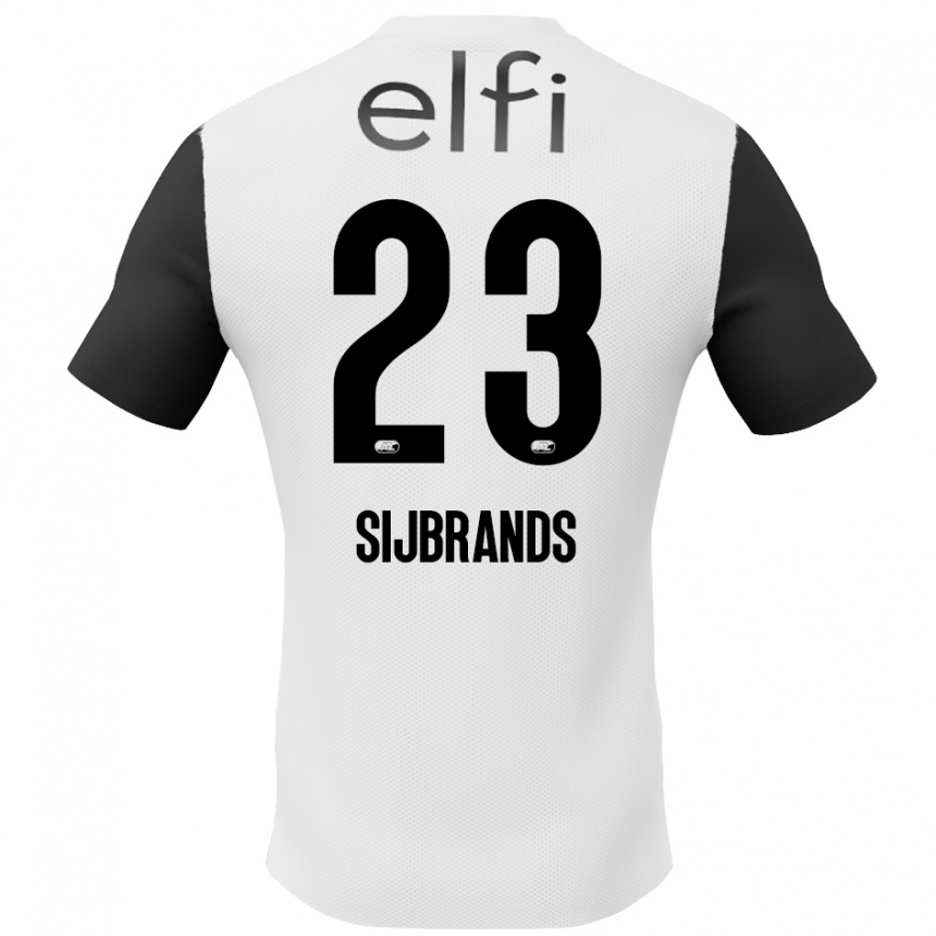 Vyrai Julian Sijbrands #23 Balta Juoda Išvykos Marškinėliai 2024/25 T-Shirt