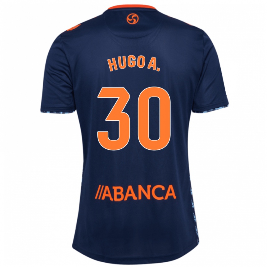 Vyrai Hugo Álvarez #30 Tamsiai Mėlyna Išvykos Marškinėliai 2024/25 T-Shirt