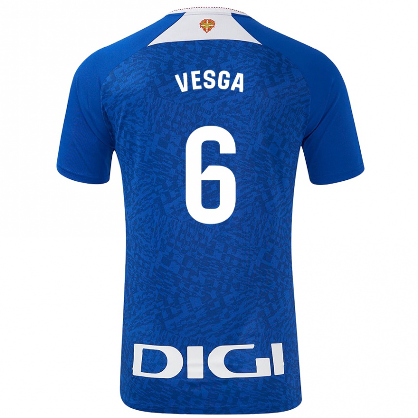 Vyrai Mikel Vesga #6 Karališkoji Mėlyna Išvykos Marškinėliai 2024/25 T-Shirt