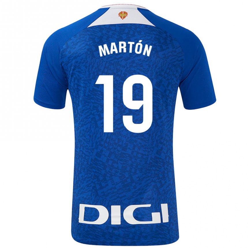 Vyrai Javier Martón #19 Karališkoji Mėlyna Išvykos Marškinėliai 2024/25 T-Shirt