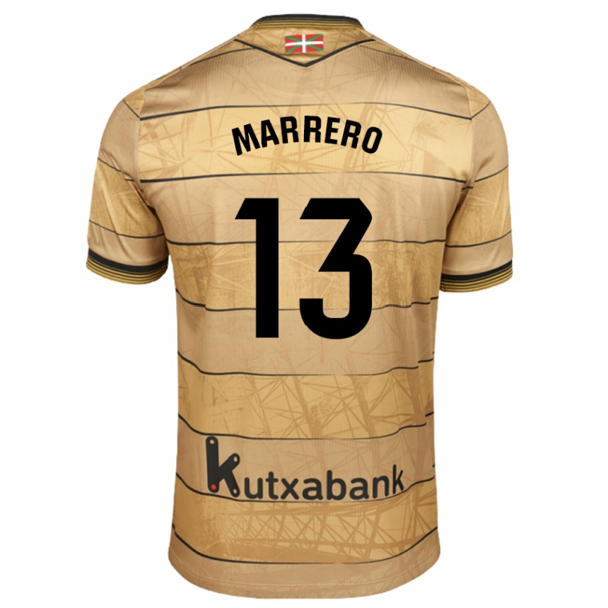 Vyrai Unai Marrero #13 Ruda Išvykos Marškinėliai 2024/25 T-Shirt