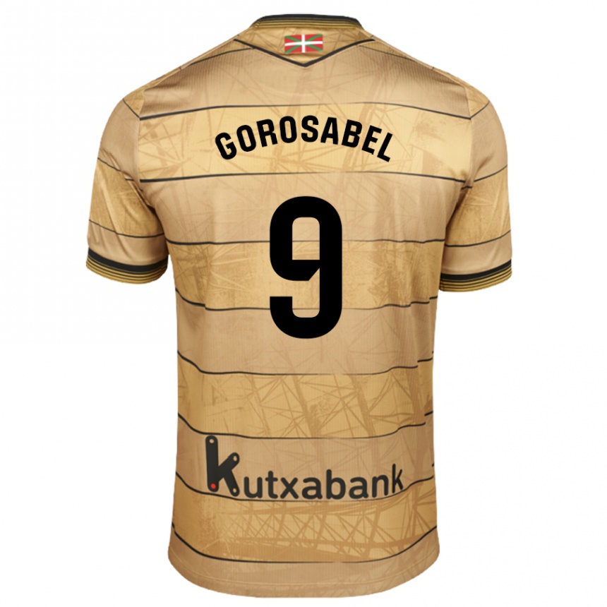 Vyrai Jakes Gorosabel #9 Ruda Išvykos Marškinėliai 2024/25 T-Shirt