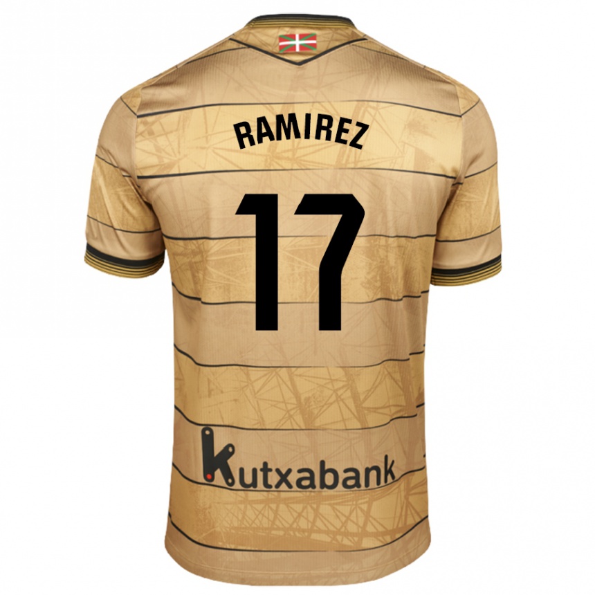 Vyrai Darío Ramirez #17 Ruda Išvykos Marškinėliai 2024/25 T-Shirt