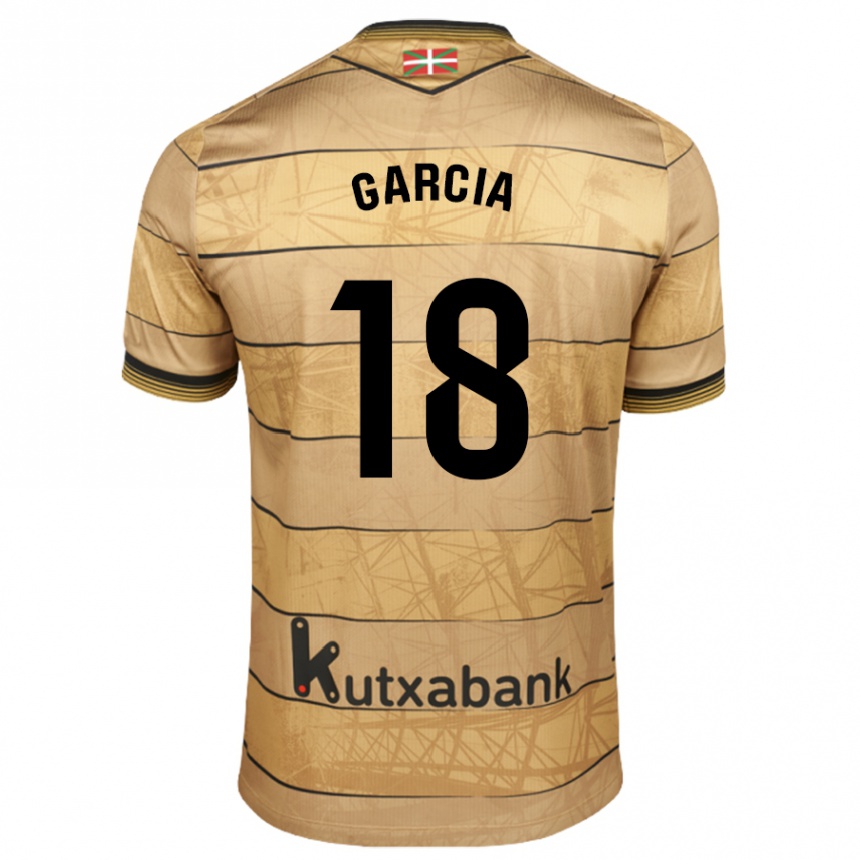 Vyrai Eder García #18 Ruda Išvykos Marškinėliai 2024/25 T-Shirt