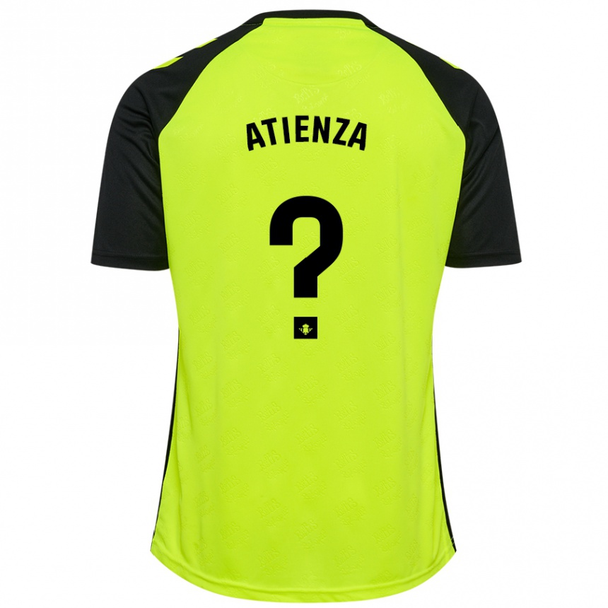 Vyrai Diego Atienza #0 Fluorescencinė Geltona Juoda Išvykos Marškinėliai 2024/25 T-Shirt