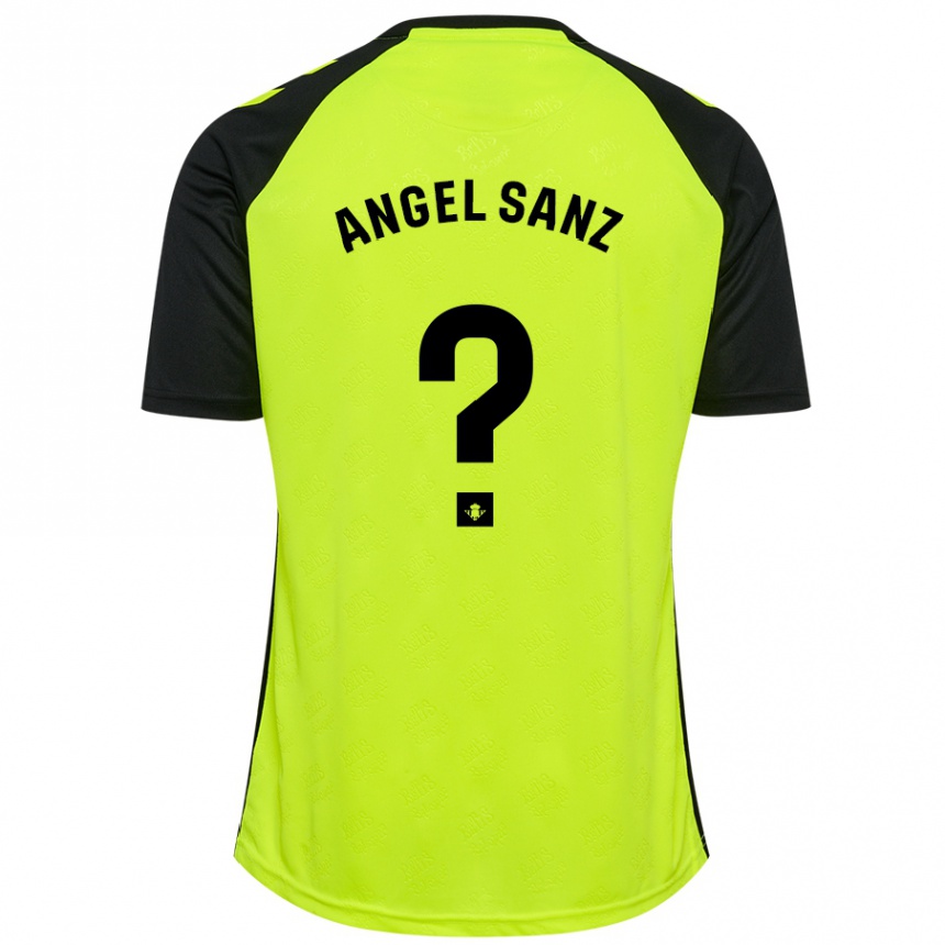 Vyrai Miguel Ángel Sanz #0 Fluorescencinė Geltona Juoda Išvykos Marškinėliai 2024/25 T-Shirt