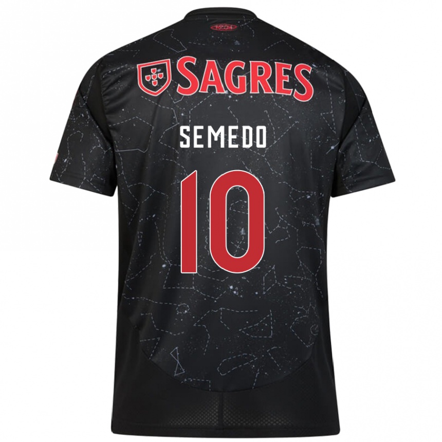 Vyrai Andreson Semedo #10 Juoda Raudona Išvykos Marškinėliai 2024/25 T-Shirt