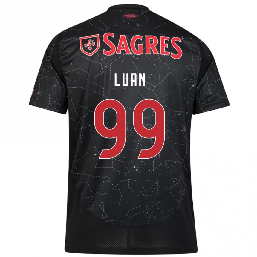 Vyrai Luan #99 Juoda Raudona Išvykos Marškinėliai 2024/25 T-Shirt