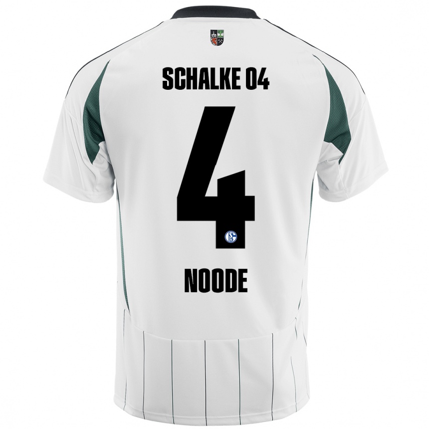 Vyrai Steve Noode #4 Balta Žalia Išvykos Marškinėliai 2024/25 T-Shirt