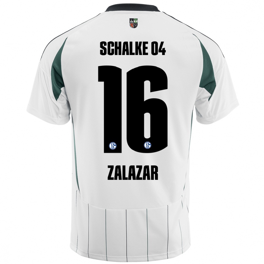 Vyrai Mauro Zalazar #16 Balta Žalia Išvykos Marškinėliai 2024/25 T-Shirt