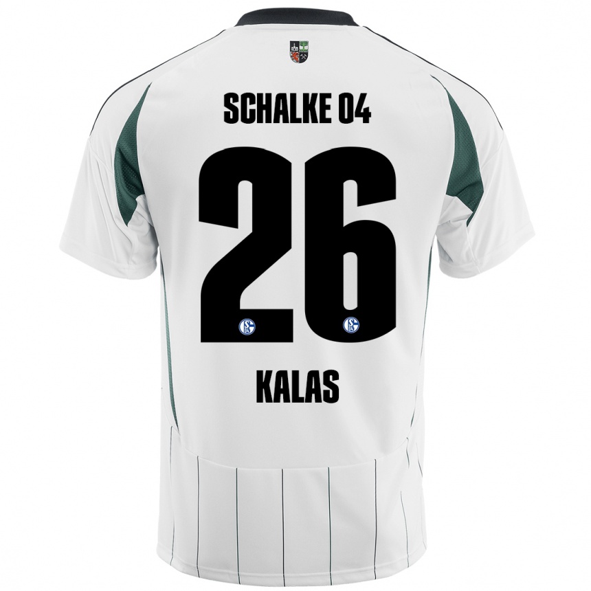 Vyrai Tomas Kalas #26 Balta Žalia Išvykos Marškinėliai 2024/25 T-Shirt