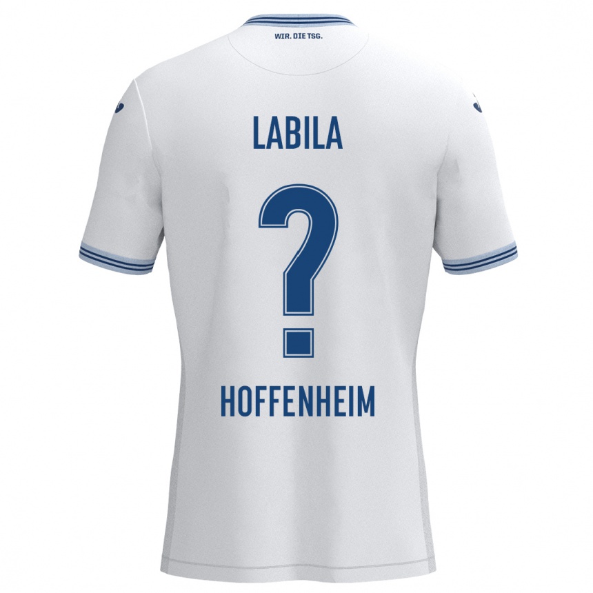 Vyrai Daniel Labila #0 Balta Mėlyna Išvykos Marškinėliai 2024/25 T-Shirt