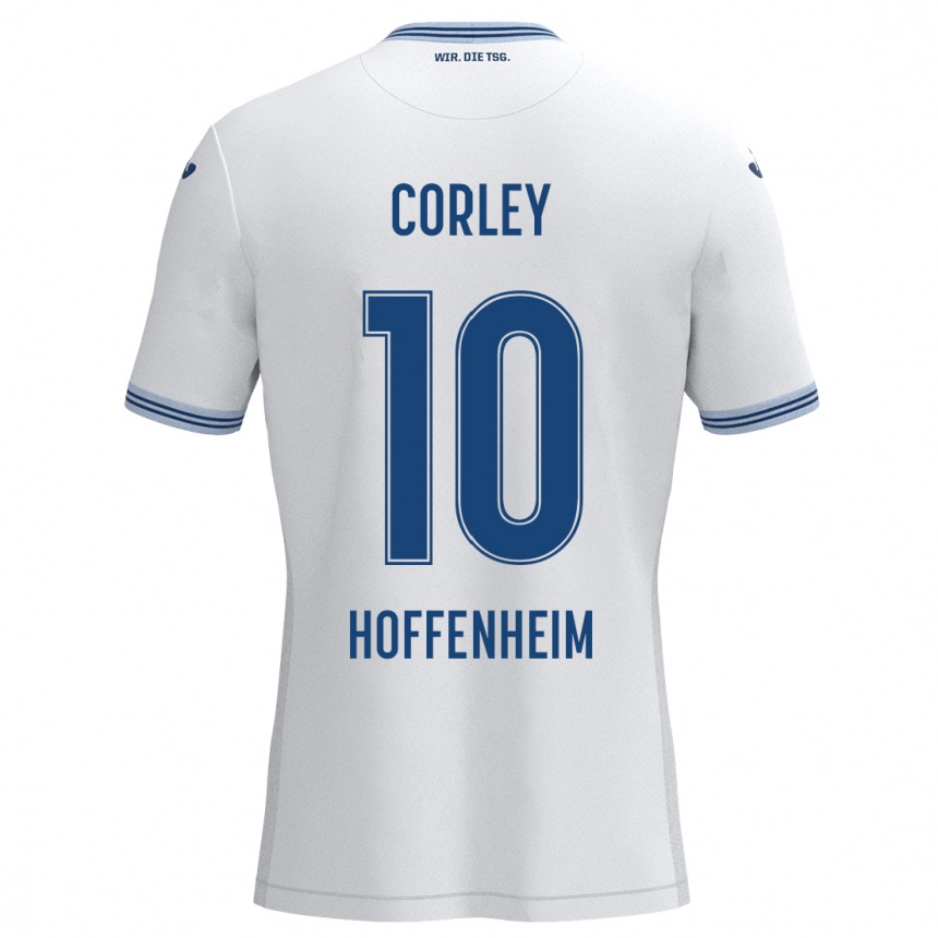 Vyrai Gia Corley #10 Balta Mėlyna Išvykos Marškinėliai 2024/25 T-Shirt