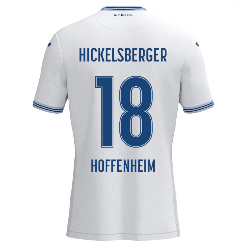 Vyrai Julia Hickelsberger #18 Balta Mėlyna Išvykos Marškinėliai 2024/25 T-Shirt