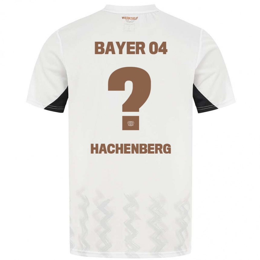 Vyrai Merlin Hachenberg #0 Balta Juoda Išvykos Marškinėliai 2024/25 T-Shirt