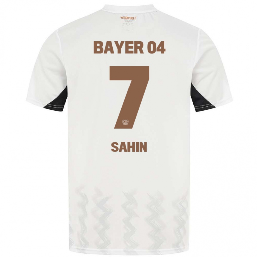 Vyrai Batuhan Sahin #7 Balta Juoda Išvykos Marškinėliai 2024/25 T-Shirt