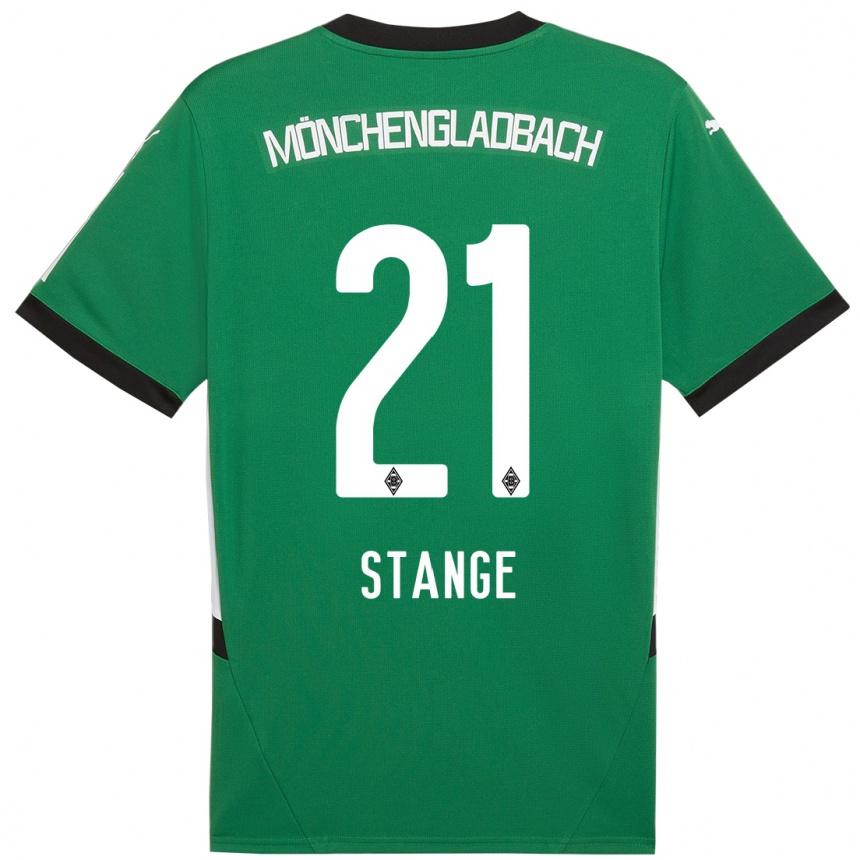 Vyrai Veit Stange #21 Žalia Balta Išvykos Marškinėliai 2024/25 T-Shirt