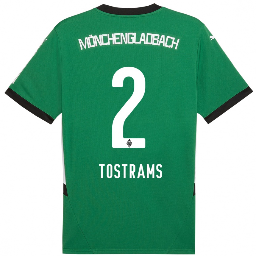 Vyrai Eva Tostrams #2 Žalia Balta Išvykos Marškinėliai 2024/25 T-Shirt