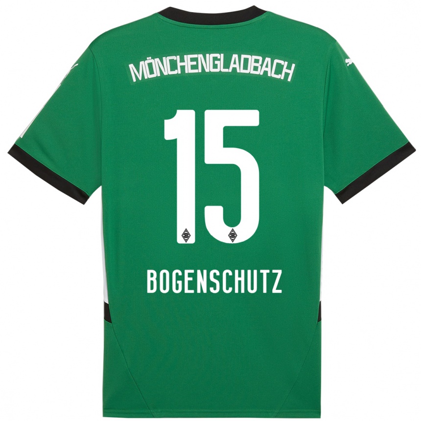 Vyrai Kerstin Bogenschutz #15 Žalia Balta Išvykos Marškinėliai 2024/25 T-Shirt